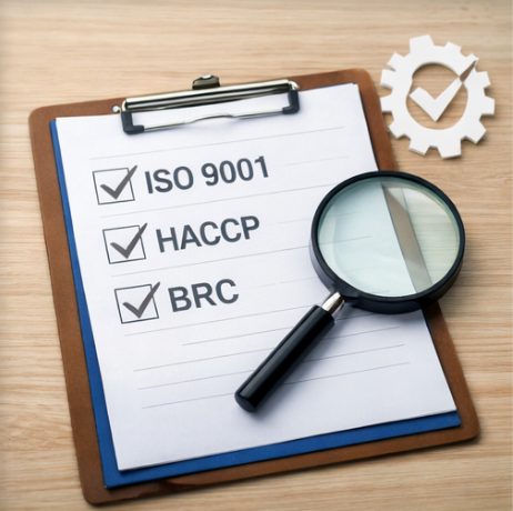 1.	ליווי מקצועי להסמכה ותחזוקת תקני בטיחות מזון