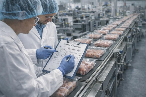 2.	עריכת מבדקים פנימיים במערכות איכות ובטיחות מזון